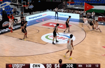 U19男篮世界杯中国队大胜约旦队全场集锦